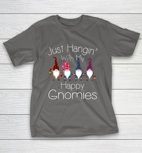 Just Hanging With My Happy Gnomies Gnome Christmas Party T-Shirt Just Hanging With My Happy Gnomies Gnome Christmas Party T-Shirt