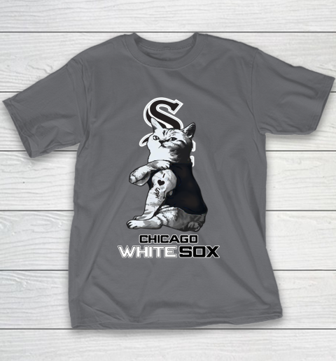 MLB Baseball My Cat Loves Chicago White Sox Youth T-Shirt 5