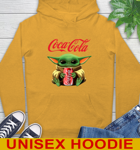Star Wars Baby Yoda Hugs Coca Cola Soft Drink Shirt 15