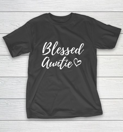 Blessed Auntie Shirt for Women Christmas Family Matching T-Shirt