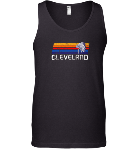 Retro Cleveland Shirt Native American Baseball Skyline Tank Top