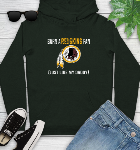 NFL Washington Redskins Football Loyal Fan Just Like My Daddy Shirt Youth Hoodie 12