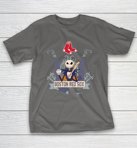 MLB Boston Red Sox Baseball Jack Skellington Halloween T-Shirt 8
