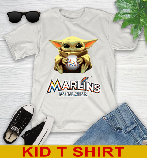 MLB Baseball Miami Marlins Star Wars Baby Yoda Shirt 112