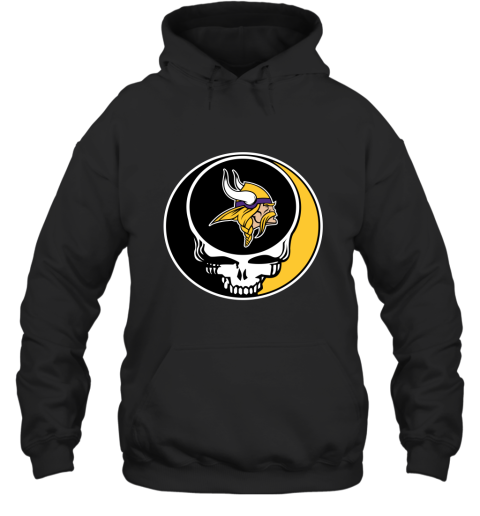NFL Minnesota Vikings Grateful Dead Rock Band Football Sports uyN3G84jW65 hoodie 23 95 151514 front black