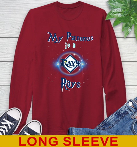 MLB Baseball Harry Potter My Patronus Is A Tampa Bay Rays Long Sleeve T-Shirt 9
