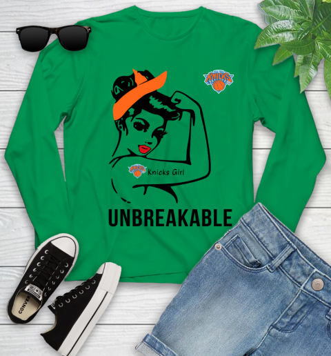 NBA New York Knicks Girl Unbreakable Basketball Sports Youth Long Sleeve 4