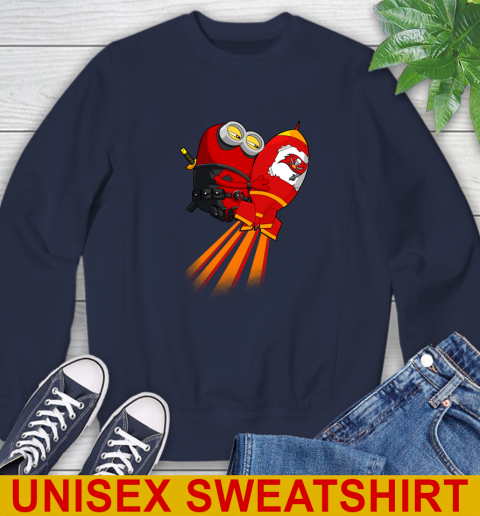 NFL Football Tampa Bay Buccaneers Deadpool Minion Marvel Shirt Sweatshirt 2