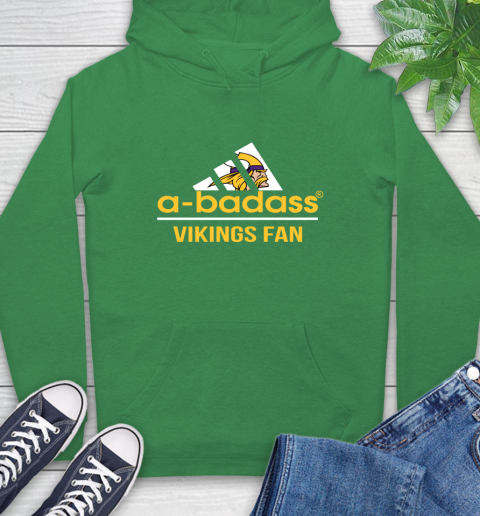 NFL A Badass Minnesota Vikings Fan Adidas Football Sports Hoodie 8