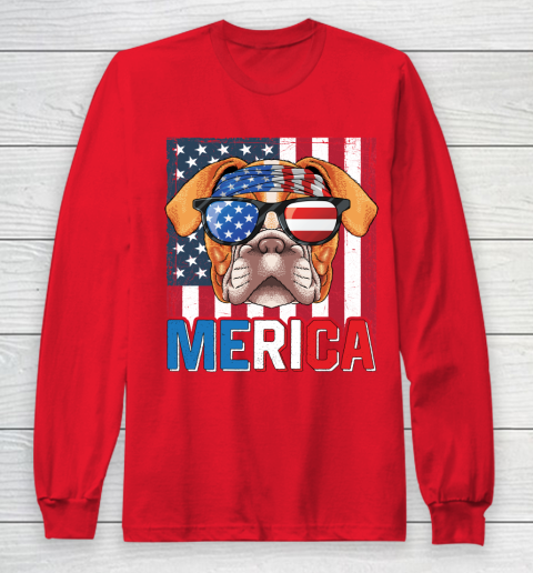 English Bulldog T-Shirt Design Red Glasses Nice Tee English Bulldog T-Shirt Design Red Glasses Nice Tee
