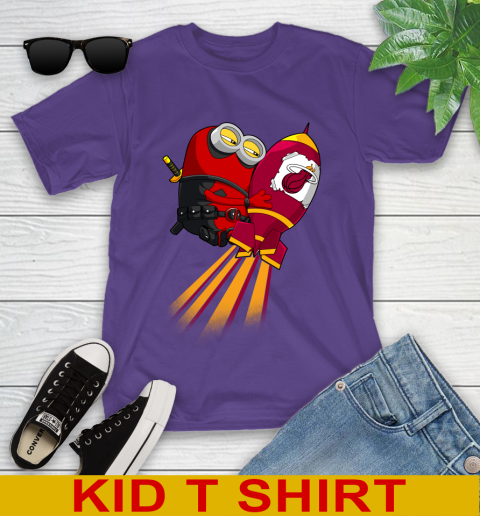 NBA Basketball Miami Heat Deadpool Minion Marvel Shirt Youth T-Shirt 3