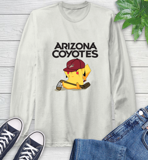 NHL Pikachu Hockey Sports Arizona Coyotes Long Sleeve T-Shirt 12