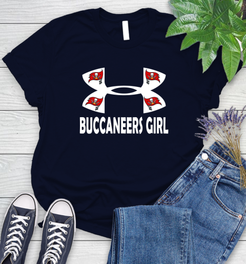 NFL Tampa Bay Buccaneers Girl Under Armour Football Sports Women's T-Shirt 2