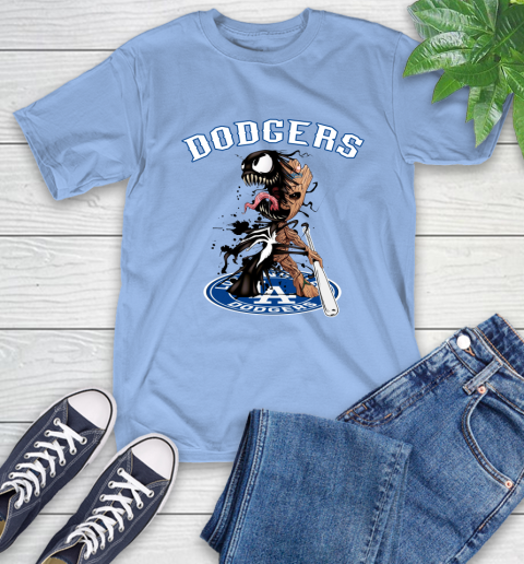 MLB Los Angeles Dodgers Baseball Venom Groot Guardians Of The Galaxy T-Shirt 11
