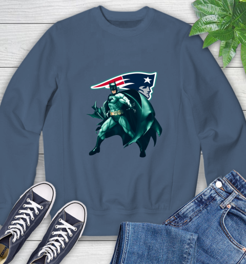 NFL Batman Football Sports New England Patriots Sweatshirt 7