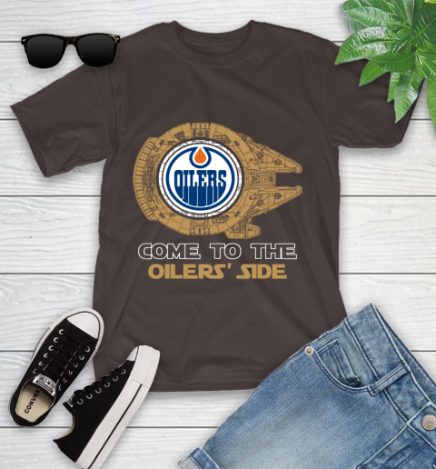 NHL Come To The Edmonton Oilers Wars Hockey Sports Youth T-Shirt 7