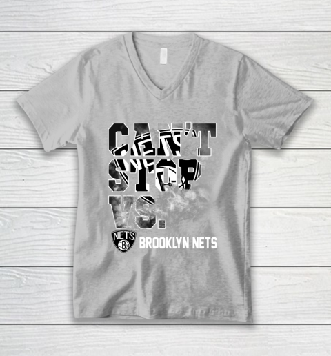 NBA Brooklyn Nets Basketball Can't Stop Vs V-Neck T-Shirt 4 NBA Brooklyn Nets Basketball Can't Stop Vs V-Neck T-Shirt - Image 4