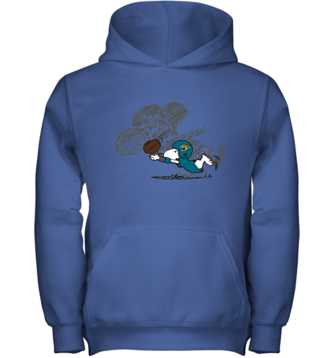 Jacksonville Jaguars Snoopy Plays The Football Game Youth Hoodie