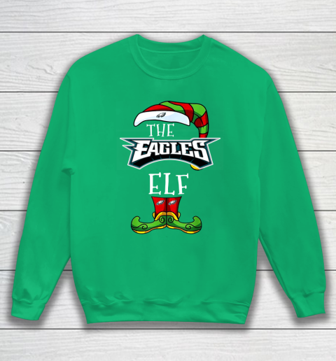 Philadelphia Eagles Christmas ELF Funny NFL Sweatshirt 5