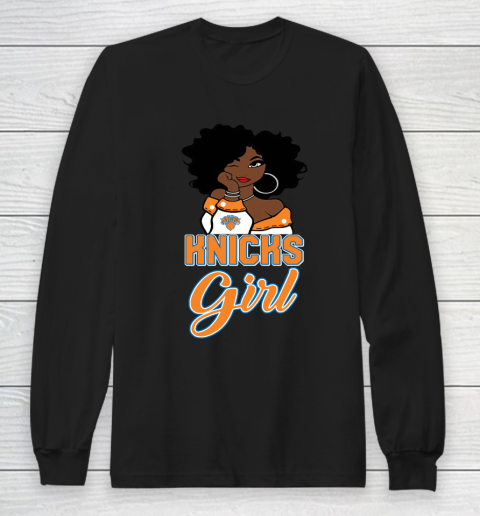 New York Knicks Girl NBA Long Sleeve T-Shirt