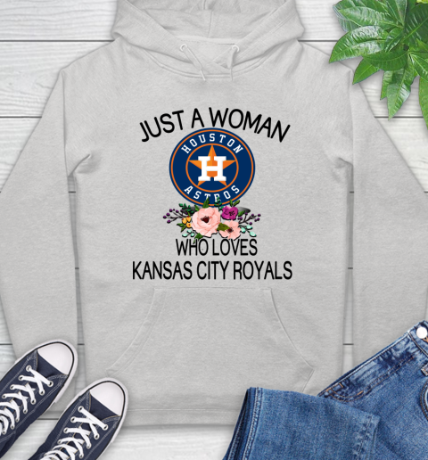 MLB Just A Woman Who Loves Kansas City Royals Baseball Sports Hoodie