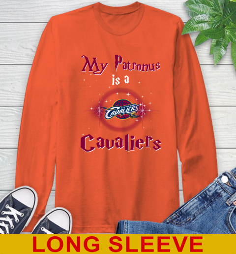 NBA Basketball Harry Potter My Patronus Is A Cleveland Cavaliers Long Sleeve T-Shirt 4