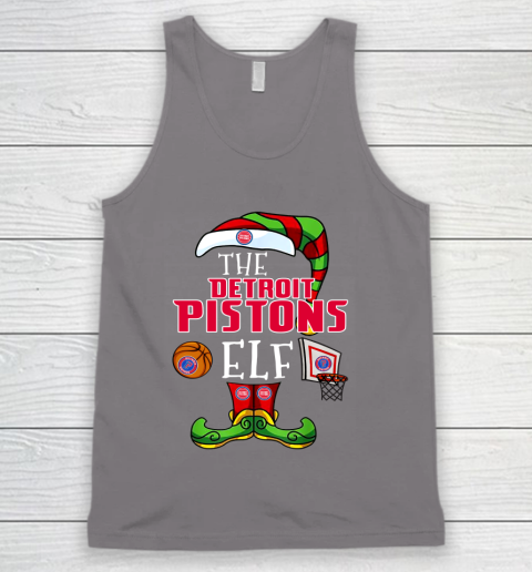Detroit Pistons Christmas ELF Funny NBA Tank Top 6