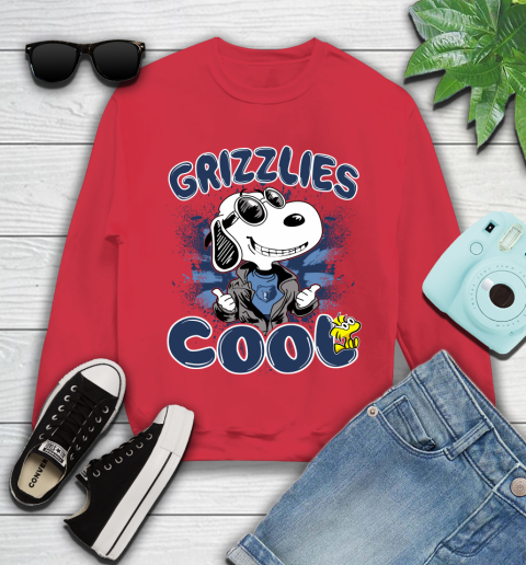 NBA Basketball Memphis Grizzlies Cool Snoopy Shirt Youth Sweatshirt 6