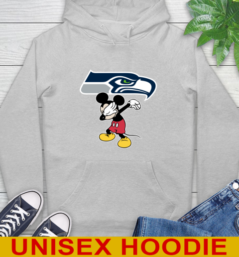 Seattle Seahawks NFL Football Dabbing Mickey Disney Sports Hoodie 6