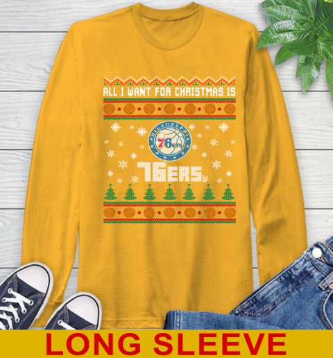 NBA All I Want For Christmas Is Philadelphia 76ers Basketball Sports 56