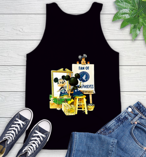 NBA Basketball Minnesota Timberwolves Mickey Drawing Shirt 66