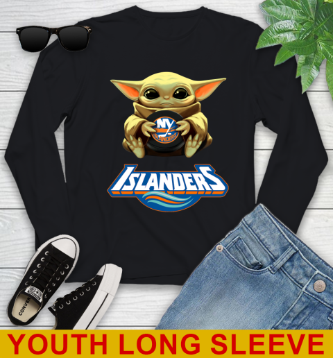 NHL Hockey New York Islanders Star Wars Baby Yoda Shirt 123