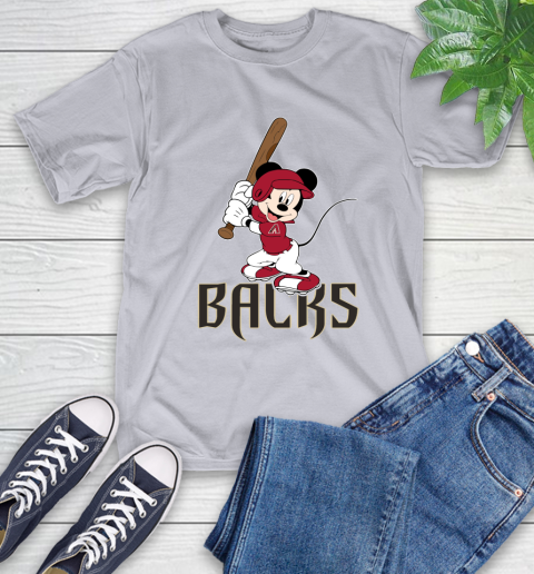 MLB Baseball Arizona Diamondbacks Cheerful Mickey Mouse Shirt T-Shirt 6
