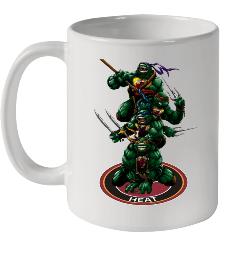 NBA Basketball Miami Heat Teenage Mutant Ninja Turtles Shirt Ceramic Mug 11oz