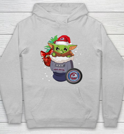 Colorado Avalanche Christmas Baby Yoda Star Wars Funny Happy NHL Hoodie 6