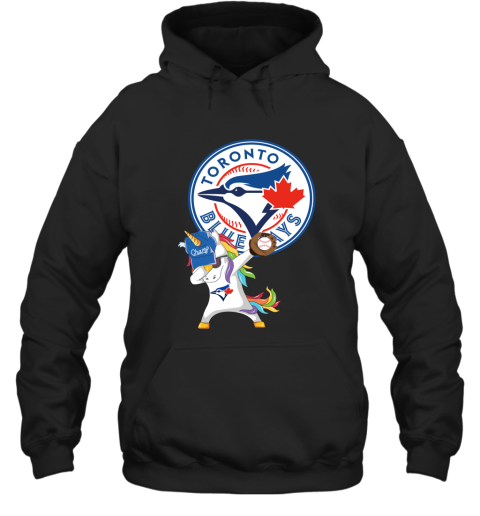 Hip Hop Dabbing Unicorn Flippin Love Toronto Blue Jays Hoodie