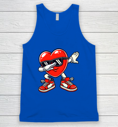 Dabbing Heart Funny Gifts Valentines Day Tank Top 3