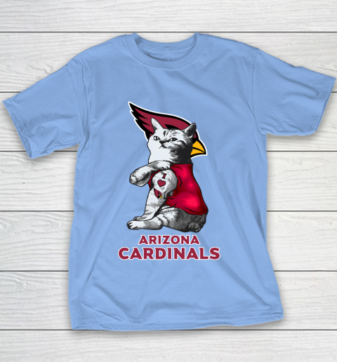 NFL Football My Cat Loves Arizona Cardinals Youth T-Shirt 8