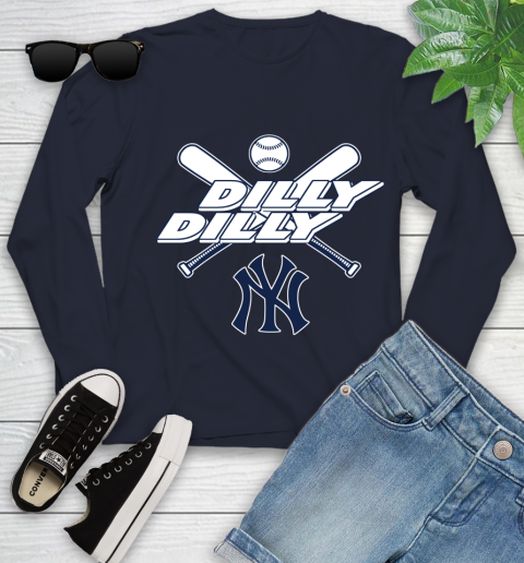 MLB New York Yankees Dilly Dilly Baseball Sports Youth Long Sleeve 3
