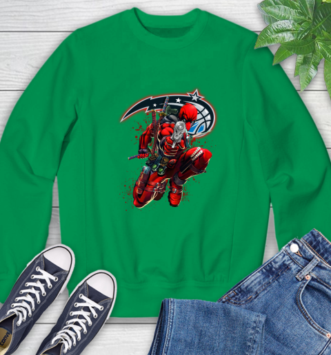 NBA Deadpool Marvel Comics Sports Basketball Orlando Magic Sweatshirt 6