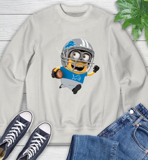 NFL Detroit Lions Minions Disney Football Sports Sweatshirt 12