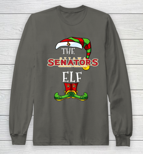 Ottawa Senators Christmas ELF Funny NHL Long Sleeve T-Shirt 5