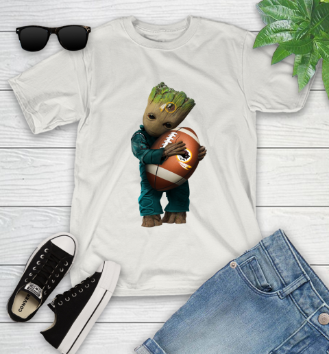 NFL Groot Guardians Of The Galaxy Football Sports Washington Redskins Youth T-Shirt 12