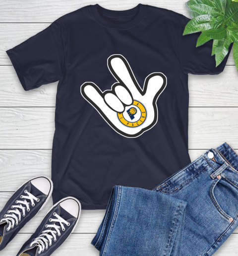 Indiana Pacers NBA Basketball Mickey Rock Hand Disney T-Shirt 4