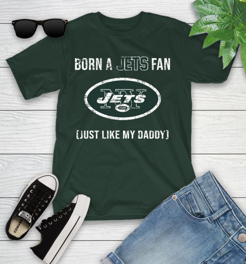 NFL New York Jets Football Loyal Fan Just Like My Daddy Shirt Youth T-Shirt 4