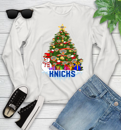 New York Knicks Merry Christmas NBA Basketball Sports Youth Long Sleeve 13 New York Knicks Merry Christmas NBA Basketball Sports Youth Long Sleeve - Image 13