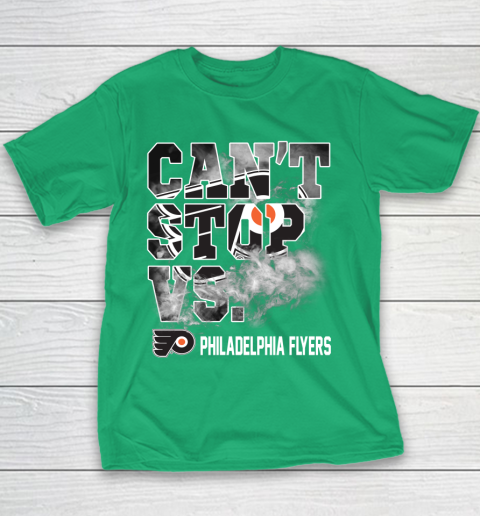 NHL Philadelphia Flyers Hockey Can't Stop Vs Youth T-Shirt 3