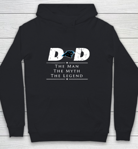 Carolina Panthers NFL Football Dad The Man The Myth The Legend Youth Hoodie