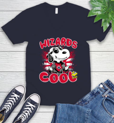 NBA Basketball Washington Wizards Cool Snoopy Shirt V-Neck T-Shirt 2