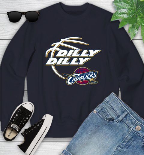NBA Cleveland Cavaliers Dilly Dilly Basketball Sports Youth Sweatshirt 3